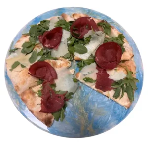 Tagliere blu venature oro