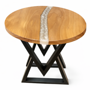 Catalogo tavolo legno e resina bianca